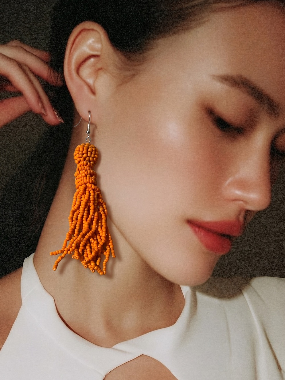 Iris Apfel Beaded Earrings